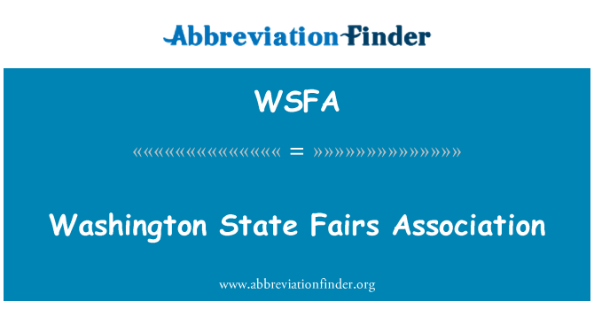 WSFA: ワシントン州見本市協会