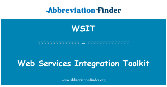 WSIT: Webes szolgáltatások Integration Toolkit