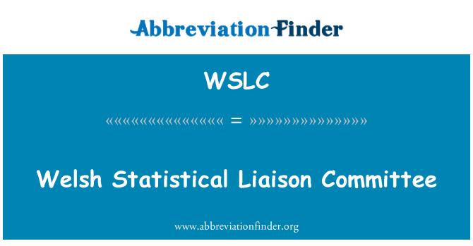 WSLC: Komite de Statistiques Welsh lyezon