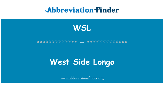 WSL: Lääne pool Longo