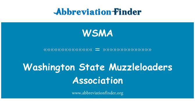WSMA: Associazione Muzzleloaders nello stato di Washington