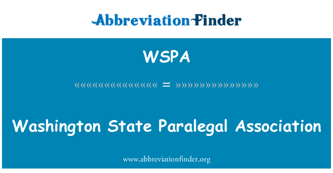 WSPA: Washington State Paralegal Association