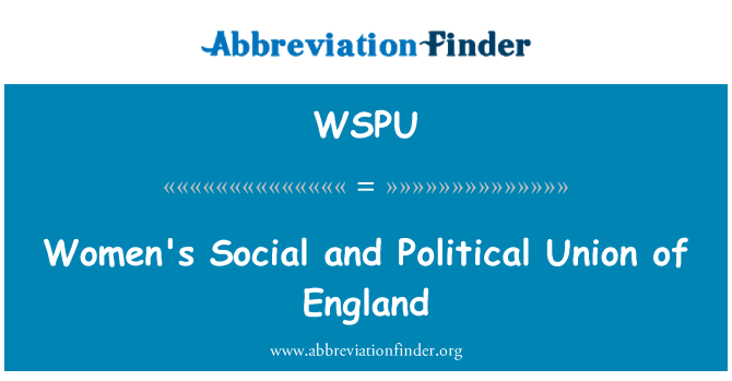 WSPU: Sosyal ak politik inyon fanm de Angletè