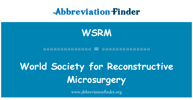 WSRM: Ghaqda Dinjija għall-Reconstructive Microsurgery