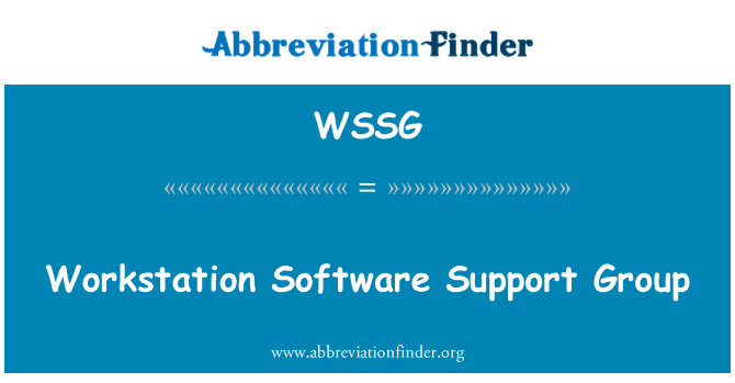 WSSG: Arbejdsstation Software Support Group