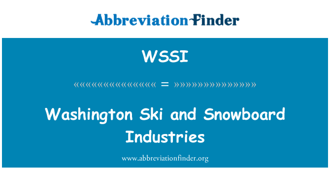 WSSI: Washington narty i Snowboard Industries