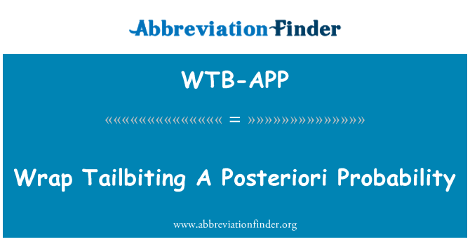 WTB-APP: Pakk Tailbiting A Posteriori sannsynlighet