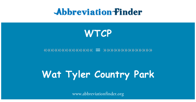 WTCP: Wat Tyler Country Park