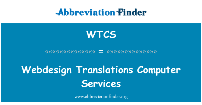 WTCS: Webdesign překlady počítačové služby