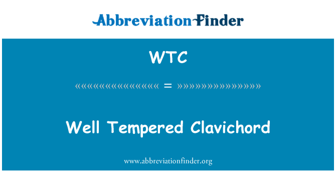WTC: Tudi kaljeno Clavichord