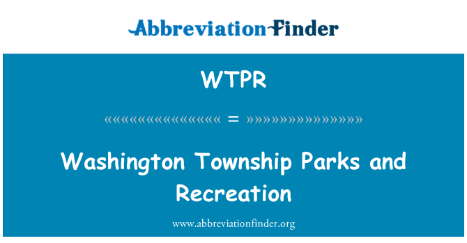 WTPR: Washington Township Parks and Recreation