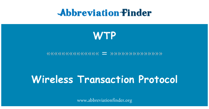 WTP: Vezeték nélküli ügylet protokoll