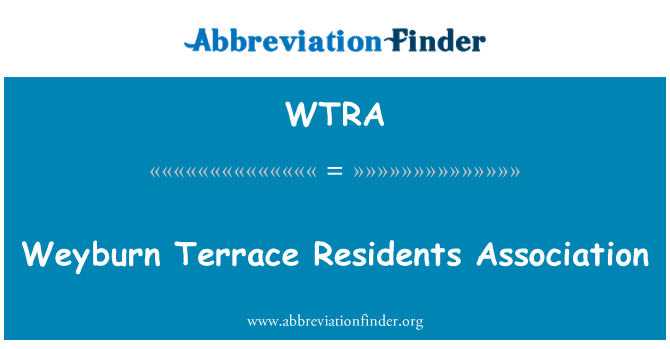 WTRA: Weyburn Terrace obyvatelé asociace