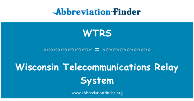 WTRS: Wisconsin telekomunikačního přenosového systému