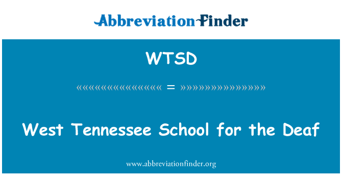 WTSD: West Tennessee lekòl pou oud la