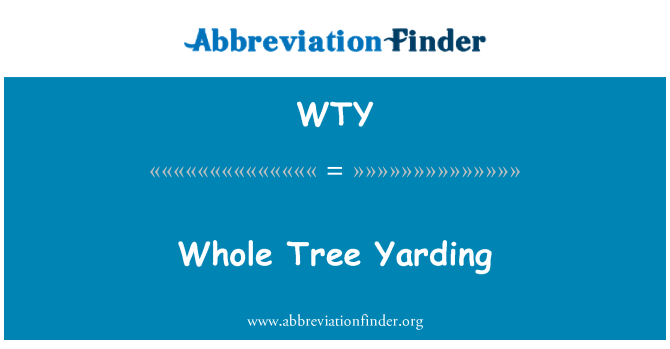 WTY: Tout pyebwa Yarding