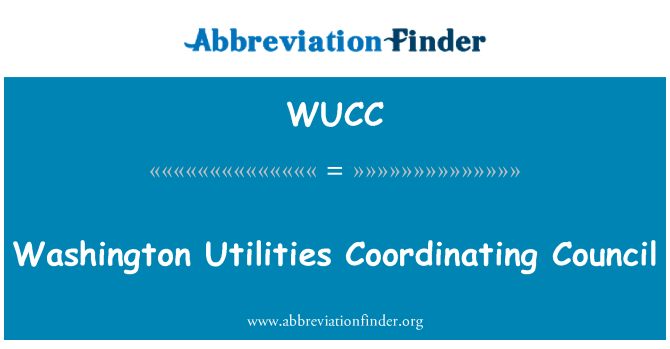 WUCC: Washington Utilities koordinācijas Padome