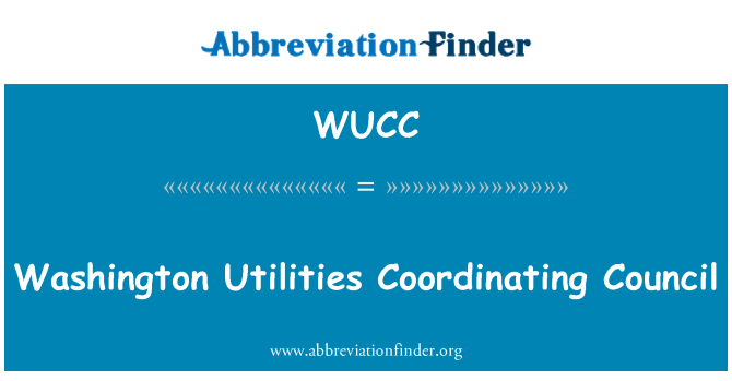 WUCC: Washington verktøy koordinerende råd