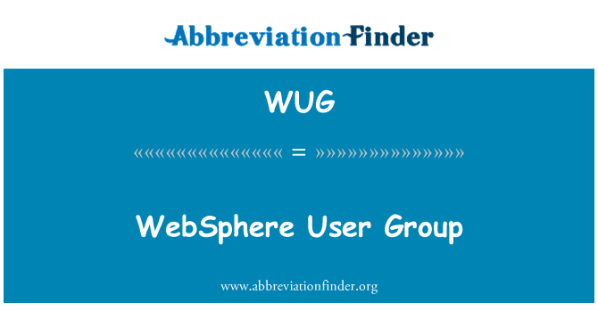 WUG: Grup d'usuaris WebSphere