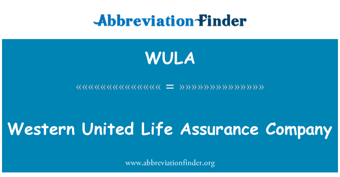 WULA: Западная Объединенная компания страхования жизни