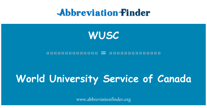 WUSC: Universitas dunia layanan Kanada