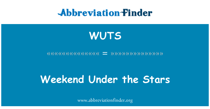 WUTS: Weekend Under stjernerne