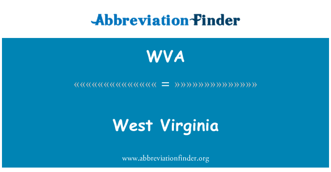 WVA: West Virginia