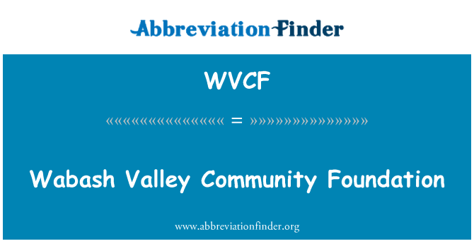 WVCF: Wabash údolí Komunitní nadace