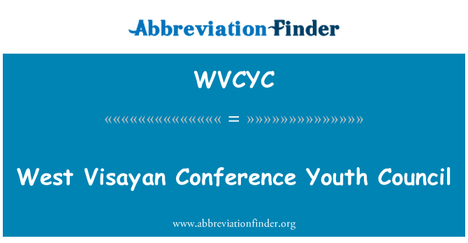 WVCYC: 웨스트 비사 얀 회의 청소년 위원회