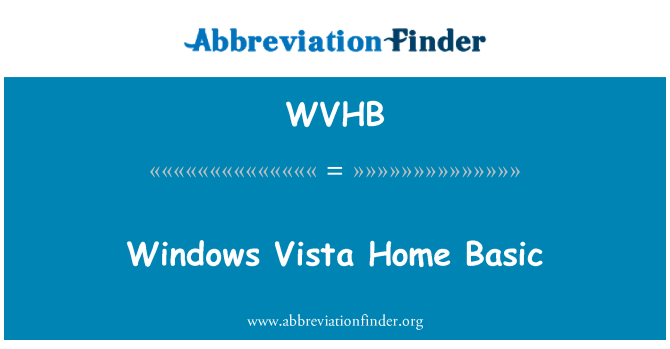 WVHB: Windows Vista 家庭基本