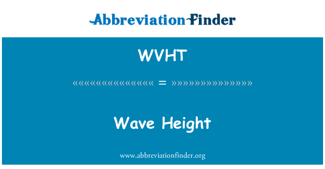 WVHT: Wave Height
