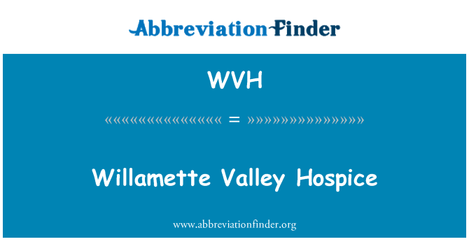 WVH: Willamette עמק הוספיס