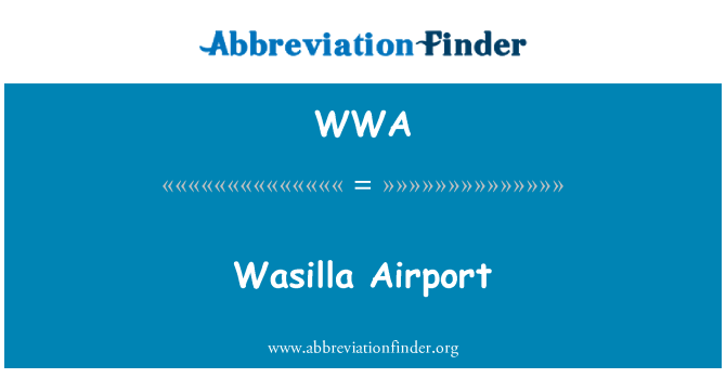 WWA: Wasilla летище