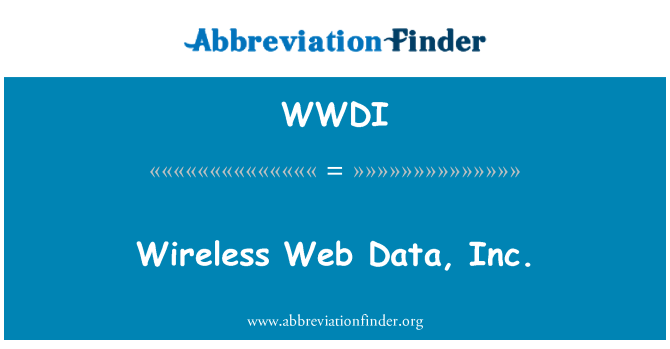 WWDI: נתוני אינטרנט אלחוטית, inc...