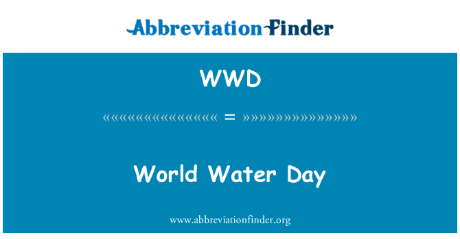 WWD: יום המים הבינלאומי