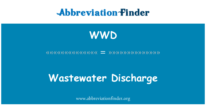 WWD: Vypúšťanie odpadových vôd