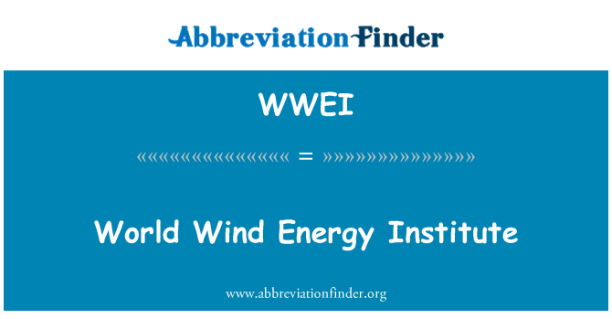 WWEI: Svet veternej energie ústav
