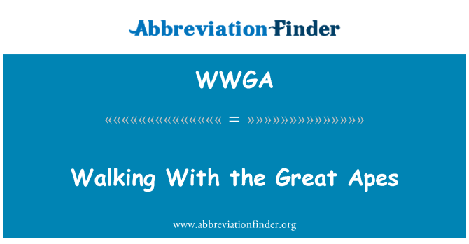 WWGA: Grande Singes ak