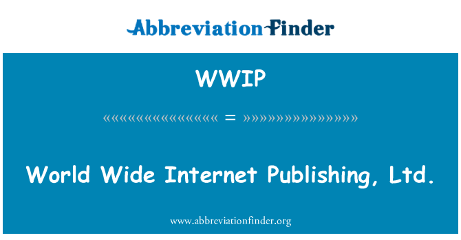 WWIP: World Wide Internet Publishing, S.r.o.