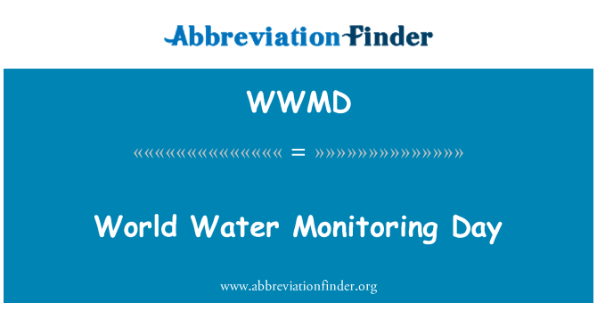 WWMD: Journée mondiale de surveillance de l'eau