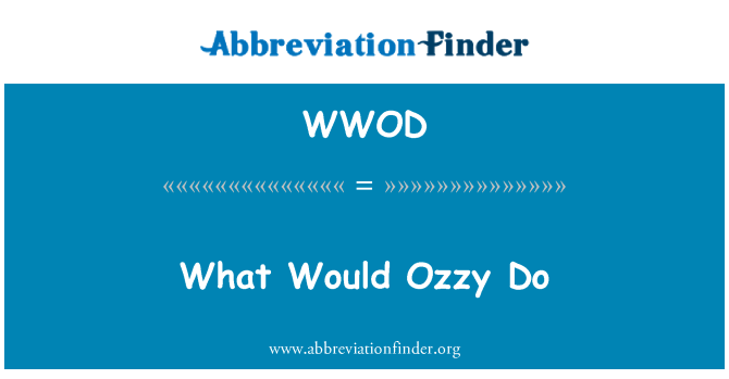 WWOD: Dak kien Ozzy Do