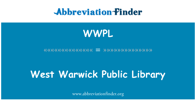 WWPL: West Warwick Perpustakaan