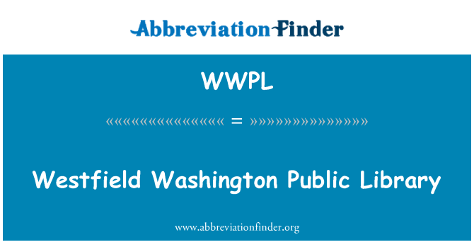 WWPL: Westfield Washington Perpustakaan