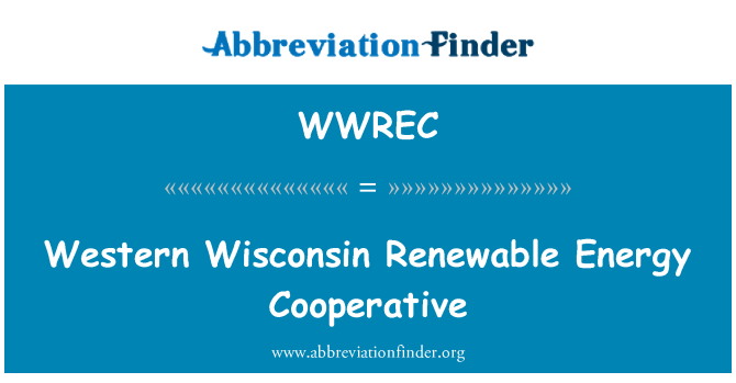 WWREC: Vestlige Wisconsin vedvarende energi Cooperative