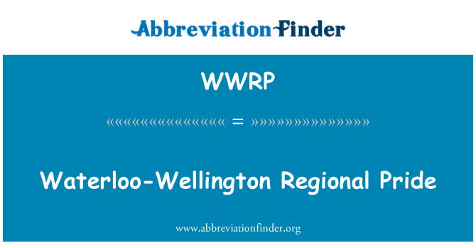 WWRP: Waterloo-Wellington Pride reġjonali