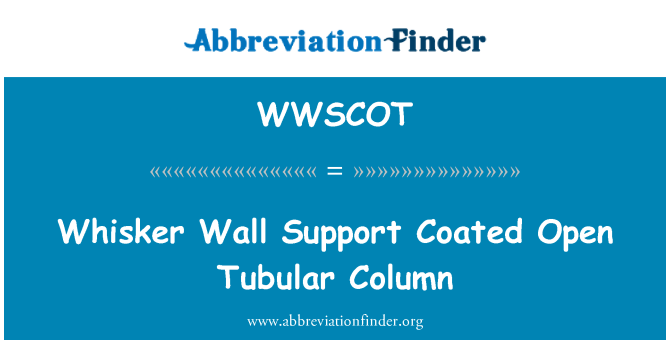 WWSCOT: 晶须墙支护涂开管柱