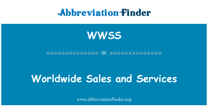 WWSS: Services et distribution