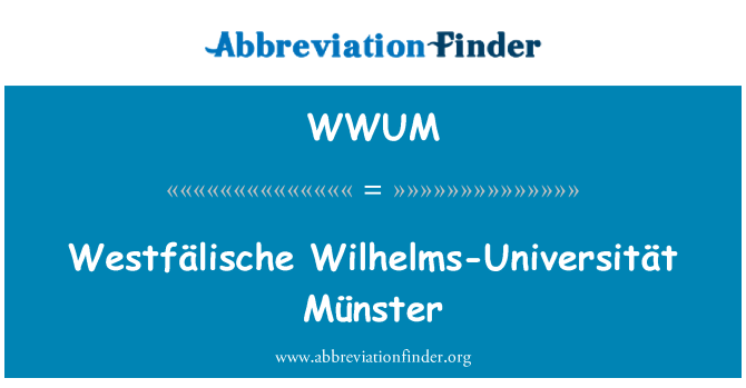 WWUM: Kantorei Wilhelms-Universität Münster
