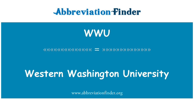 WWU: 西ワシントン大学
