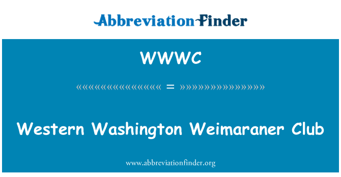 WWWC: West Washington Weimaraner Club